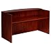Boss 71 W by 30/36 D by 42 H Reception Desk, Mahogany