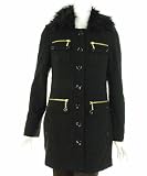 INC International Concepts Coat, Faux Fur Removable Trim