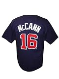 Brian McCann Atlanta Braves Blue Jersey Name & Number T-Shirt
