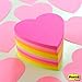 Post-it CC-31 Sticky Notes, Cut Cube, Heart, 5 Colors, 2.8 x 2.8 inches (72 x 72 mm), 225 Sheets x 1 Pad