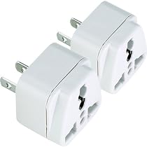 Lewis N. Clark Japan/Taiwan/Americas Adapter Plug - set of 2