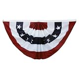 3ft x 6ft Printed Polyester Pleated Fan - Indoor or Outdoor Use