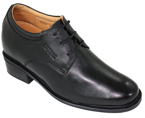 CALDEN - K59510 - 4 Inches Taller - Size 9 D US - Height Increasing Elevator Shoes (Black Boots)