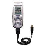Coiled Power Hot Sync and Charge USB Data Cable w/ Tip Exchange for the Samsung SCH-N330 - Gomadic Brand