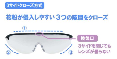 Cover image : 花粉症・ドライアイ対策グラス アイ・カバー レディス用 EY-05