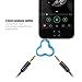 2-In-1 Headphone Splitter and Cellphone Holder, Tauren Universal Headset Earphone Audio Jack Splitter 3.5mm Male to 2 Port Female