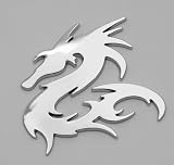 Dragon Car Chrome Badges Emblem 3D Logo
