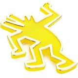 nOir Yellow Keith Haring Barking Dog Pin
