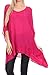Sakkas Wren Lightweight Circle Poncho Top Blouse with Detailed Embroidery