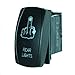 STVMotorsports Laser Backlit Green Rocker Switch Finger Rear Lights 20A 12V On/Off LED Light