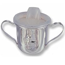 Silver-plated Two Handle Duck Baby Cup - Engravable