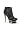 Women's 6 Inch Stiletto Heel, 1 1/2 Inch Dual Platform Ankle Boot (Black Suede/Pewter Chrome;5)