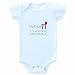 26 Degrees Forward Blue Organic Cotton Cutie Pi Onesie, 12 Months