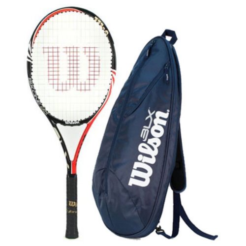 Wilson BLX Six-One 95 16x18 Tennis Racquet & Bag Bundle - With Accessories