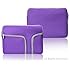 TopCase Zipper Sleeve Bag Cover Case for ALL Laptop 13" 13 inch Macbook Pro / Macbook Unibody / Macbook Air with TOPCASE Logo Mouse Pad (Purple w/Pockets)