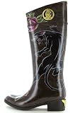 Christian Audigier Rain Boots Chocolate Brown 38FCB100W US 6
