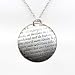 Sterling Silver John Donne Love Sonnet Pendant,