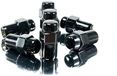 T6 PREMIUM BLACK STANDARD MAG LUG NUTS 13/16" HEX 1.68" TALL 0.75" SHANK LENGTH 0.68" SHANK WIDTH 12X1.25 MM THREAD PITCH SET OF 24