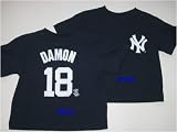 JOHNNY DAMON New York Yankees (100% Cotton) ADULT T-SHIRT with Name & Number