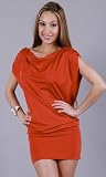 SAMSUN Silky Draped Chain Back Dress
