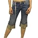 Apparel : Enyce Ladies Blue Jean Shorts / Capris