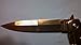 1 X GOLD Milano Handle & Blade Godfather POCKET KNIFE