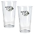 Nashville Predators NHL 2pc Pint Ale Glass Set - Primary Logo by Great American Products