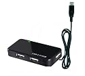 Hub USB 2 High Speed - 4 Ports USB 2 - Installation automatique sous Seven / Vista / XP - C&acirc;ble USB de 76 cm