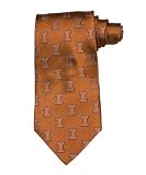 Illinois Tie - University of Illinois Orange Necktie with I logo