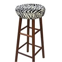 Klear Vu Gripper Tiger Black Barstool Cover