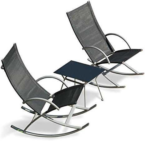 Transcontinental Group GF06585USA Outdoor Rocking Chairs, Black