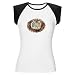 tiger swirl oval Animals Women's Cap Sleeve T-Shirt by CafePress