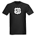 US Highway 51 Kentucky Dark T-Shirt by CafePress