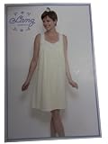 Lanz Originals Blue Floral Sleeveless Nightgown