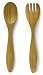 Mango Leaf 16511 14-Inch Bamboo Paired Utensil