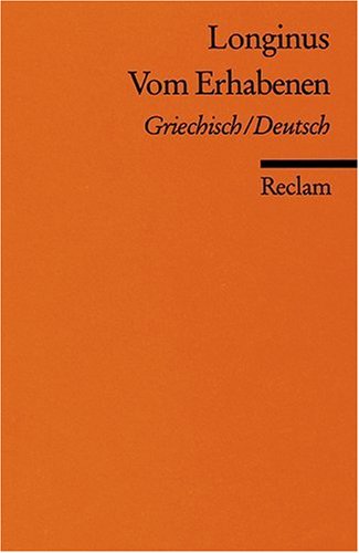 Vom Erhabenen, Griech.-Dtsch.