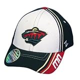 NHL MINNESOTA WILD GREEN FLEX FIT MED LARGE HAT CAP