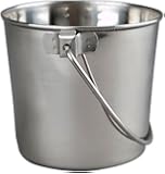 Advance Pet Products Heavy Stainless Steel Round Bucket, 9-Quart