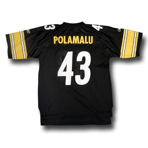 Troy Polamalu Pittsburgh Steelers Black NFL Replica Jersey