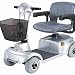Economy Four Wheel Scooter, Silver with White Glove Service With a top speed of 5mph, the 4-wheel HS-360 is a great way to get around. A headlight comes standard with side and rear reflectors allowing the user to be seen for maximum visibility and safety. A slim 21.7 inch in length profile makes these scooters extremely maneuverable. Also, this scooter has an adjustable tiller and flip-up armrests with width extendibility for maximum riding comfort. Maximum Speed?5 mph Capacity : 300 lbs 21.7'' wide 9'' Front and Rear Wheels. Standard Headlight. Full Tiller Shroud. Light-Weight Foldable Swivel SeatThe "White Glove Service" is included. We will assemble the product for you Product photo may not exactly match the product offered for sale. Please refer to the product description.