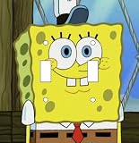 Spongebob Squarepants Double Toggle Light Switch Cover Plate