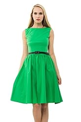 Cotton Spring Cocktail Vintage Evening Dress/Party Dress 