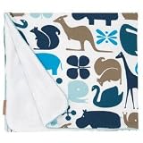 DwellStudio Gio Aqua Stroller Blanket