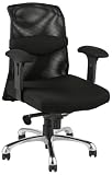 ITALMODERN Morgan Low Back Mesh Office Chair, Black
