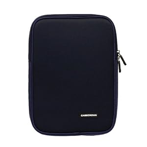 CaseCrown Double Memory Foam Netbook Case Neoprene Netbook Sleeve (Blue) for the Apple iPad