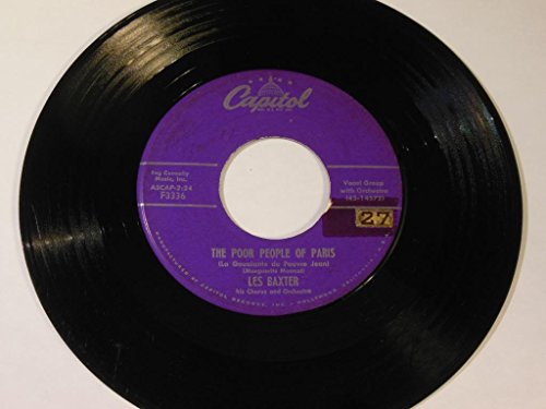 Les Baxter And His Orchestra - The Poor People Of Paris (La Goualante Du Pauvre Jean) Vinyl 7