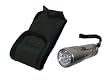 9 LED Metal Flashlight with Batteries.