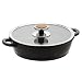 Berndes 047249 Private Collection Leather Schmorkasserolle mit Glasdeckel 28 cm