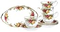 Royal Albert Old Country Roses 9-Piece Teaset Completer Set