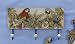 Tropical Parrot Palm Tree Beach Wooden Coat Rack Hook